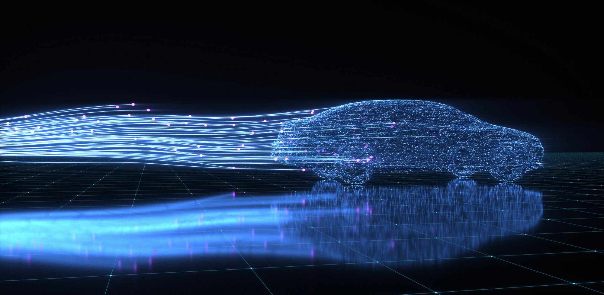 racing holographic car 